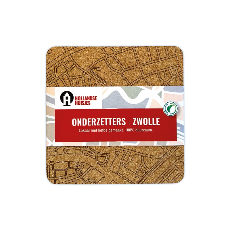 Onderzetters Zwolle (kurk) — product photo